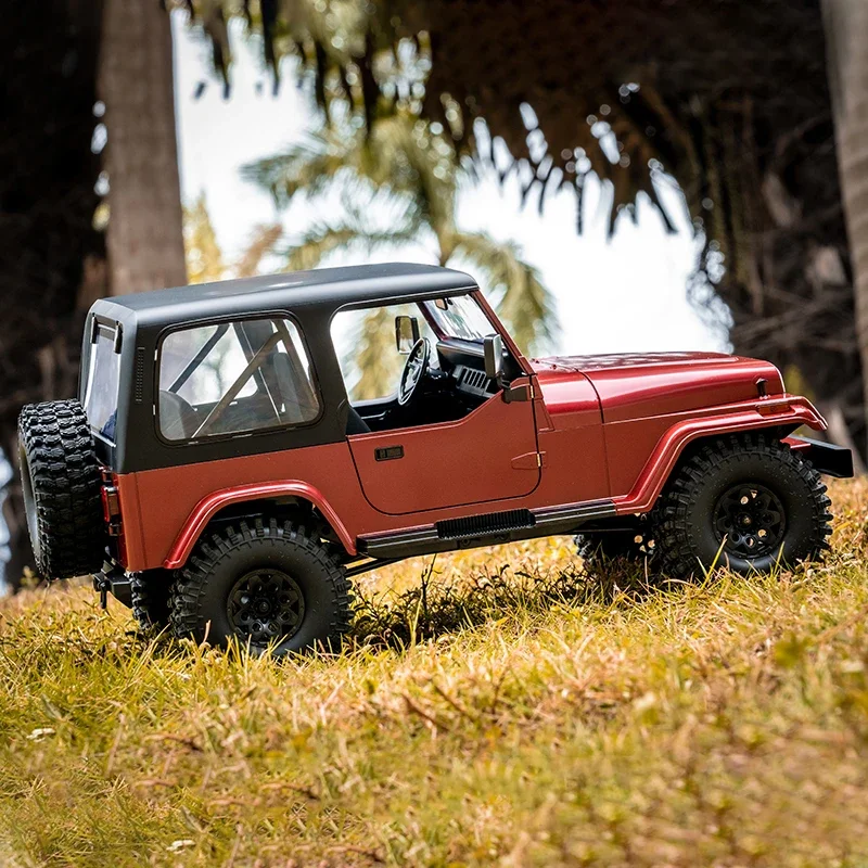 FMS ROCHOBY RC카 1/10 마시간 락 크롤러 RS 레드 4WD 오프로드 클라이밍 방수 리모컨 모델, 어린이 장난감, 소년