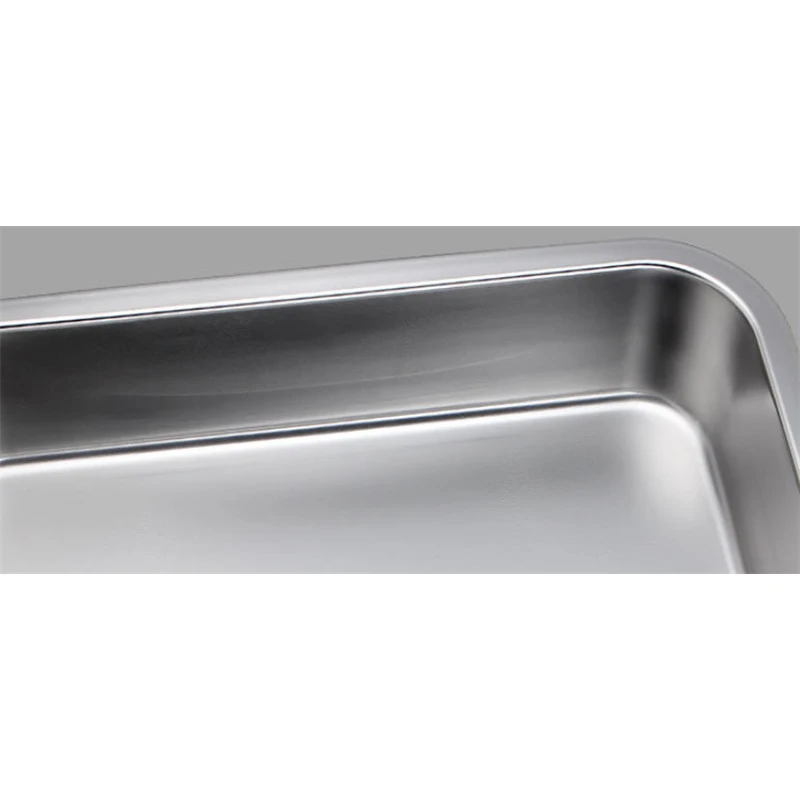 304 stainless steel plate tray rectangular square oven tray baking pot dish  deep Japanese barbecue bbq