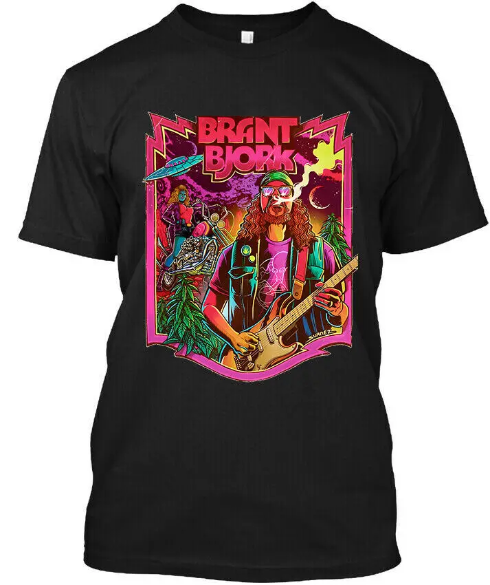 

Новинка! Популярная винтажная Ретро футболка Brant Bjork с американской музыкой, роскошная винтажная футболка большого размера
