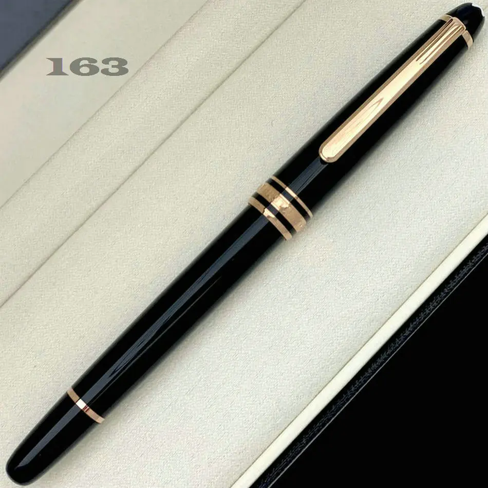 

Luxury Classic MB Black Gold Silver Msk-163/145/149 Special EditionBallpoint Gel Pens Writing Roller Ball Pen with Serial Number