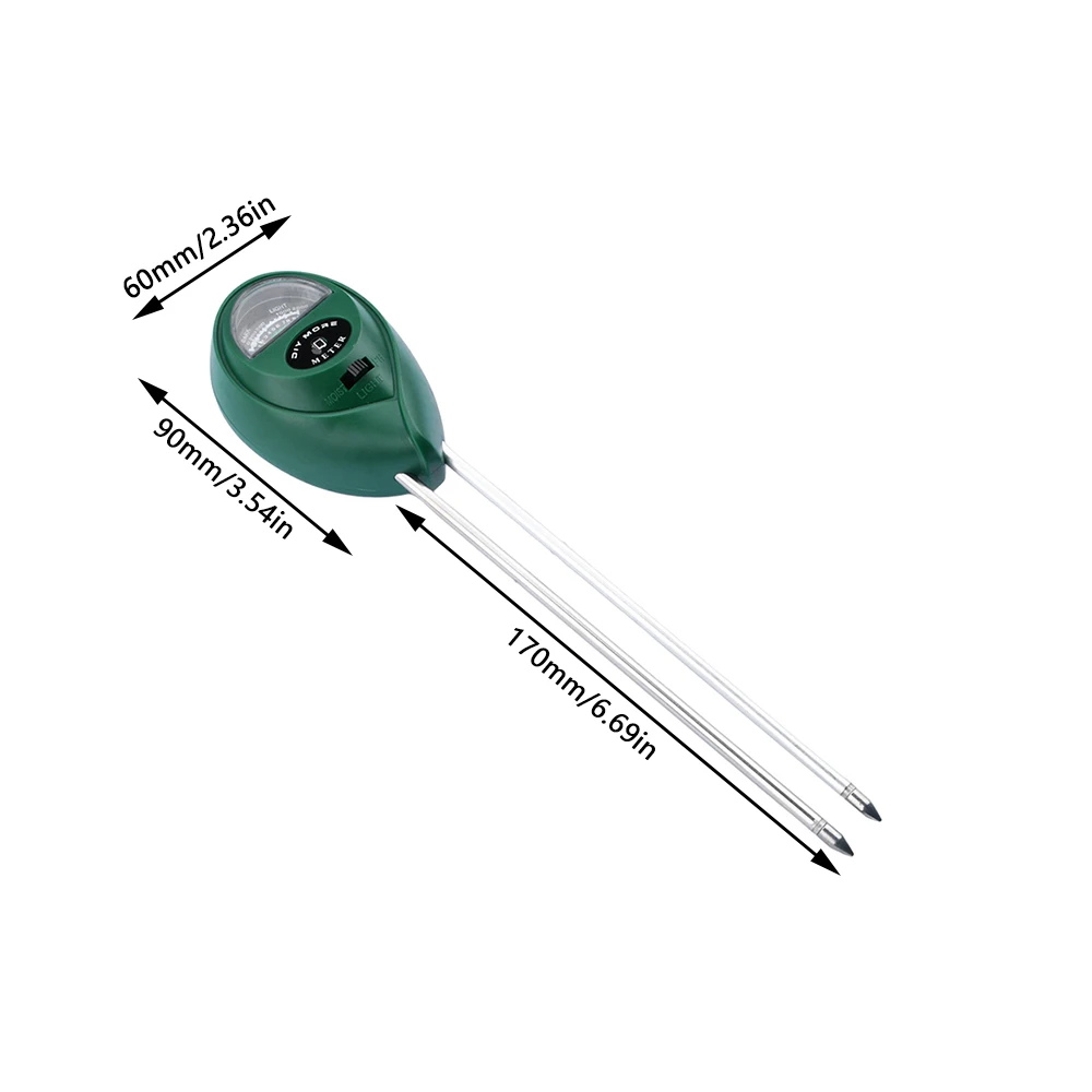 3 in1 Moisture Sunlight PH Meter Soil Water Acidity Humidity Light PH Test Garden Plants Flowers Moist Tester Testing Instrument