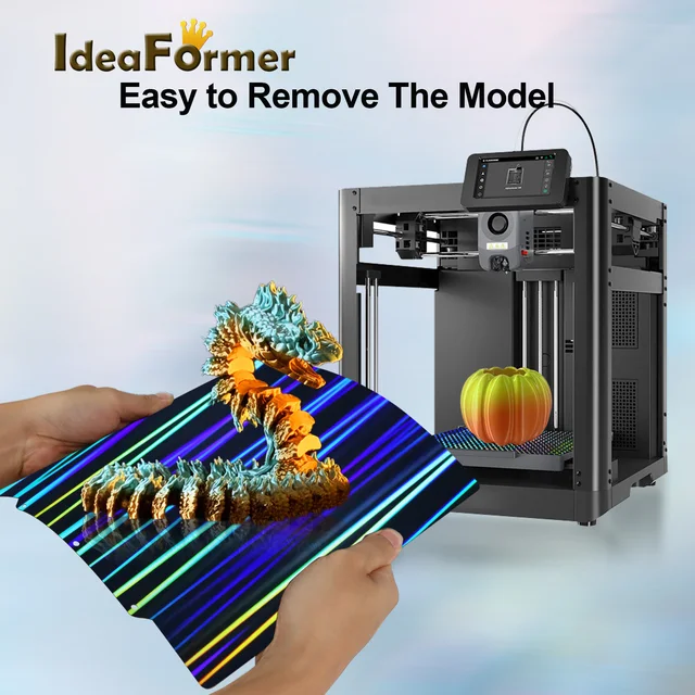 Piastra Di Stampa PEO-PET Per Flashforge Adventurer 5M/5M Pro - Flessibile, 235x235 Mm, In Acciaio Spring Steel - Foto 12