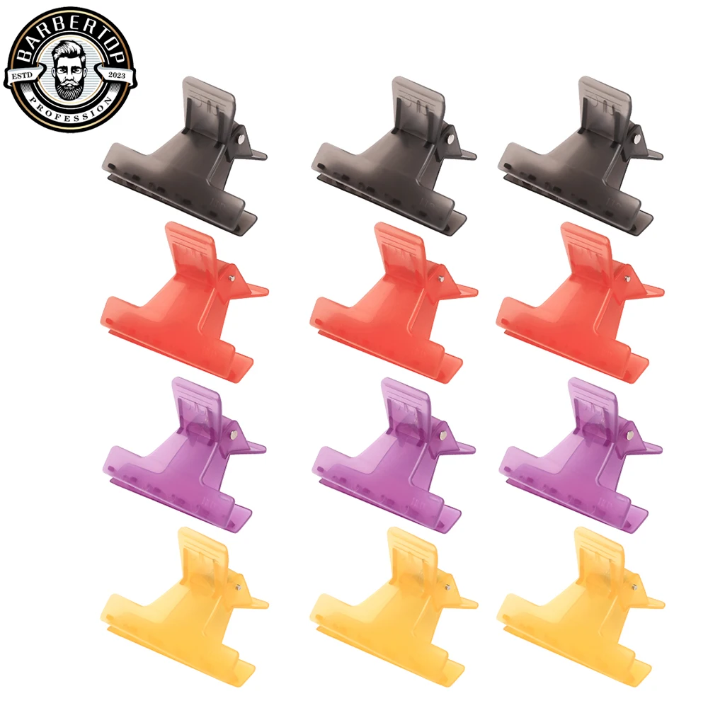 crystal Hair Clips Hairdressing Clamps Claws Clips Barber Hairpin No Harm To Hair Salon Styling Tools 12pcs hair claw hair clips hair accessories