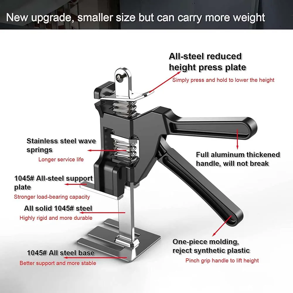 Lifter Cabinet Jack Anti Slip Labor-saving Arm Door Use Board Height  Regulator Plaster Sheet Repair Hand Tools Moving