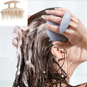 Spazzola per Massaggio del Cuoio Capelluto in Silicone, Pettine per Shampoo, Massaggiatore per Radici e Cuoio Capelluto, Spazzola da Doccia, Strumento per Parrucchieri