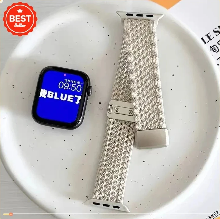 Braided Nylon Magnetic Wristband Strap