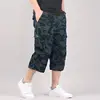 Men's Cargo Shorts Summer Loose Casual Pants Elastic Waist Large Size Outdoor Jogging Sweatpants Trend Multi Pockets 3