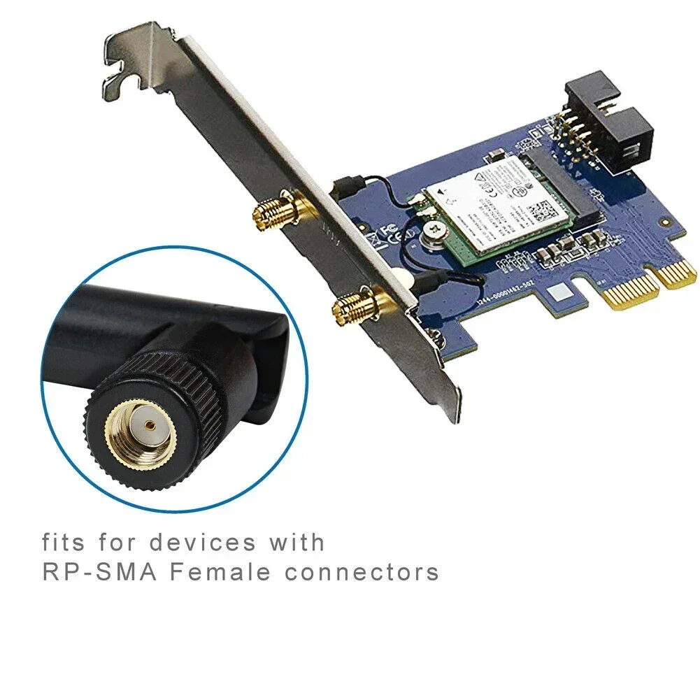 12dBi 2.4GHz 5GHZ RP-SMA High Gain Wifi Antenna For Wireless Security Camera Compatible With WiFi USB Adapter
