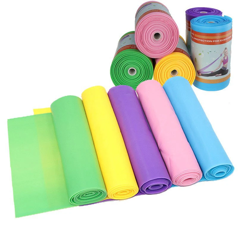 15m Yoga Tension Band Resistance Bands Yoga Gym Elastic Gum Strength Pilates Cross Fit Rubber Pull Band Gym Sports Exercise fitness resistance band