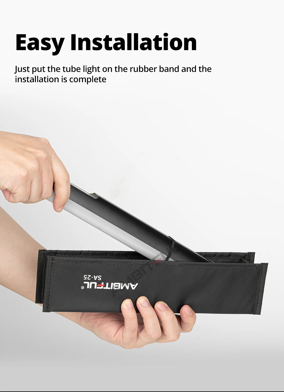 Description Picture 5 of itemAMBITFUL SA-25 Stick Tube Light Honeycomb Grid Softbox for AMBITFUL A2 Godox TL30 Nanlite 6C Stick Tube LED Light