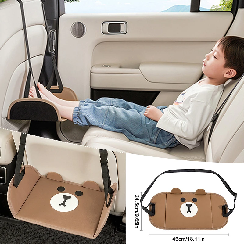 Car Travel Hanging Rest Foot Pad Portable Foot Hammock Long Flight Essentials Office Footrests Adjustable Car Interior Supplies