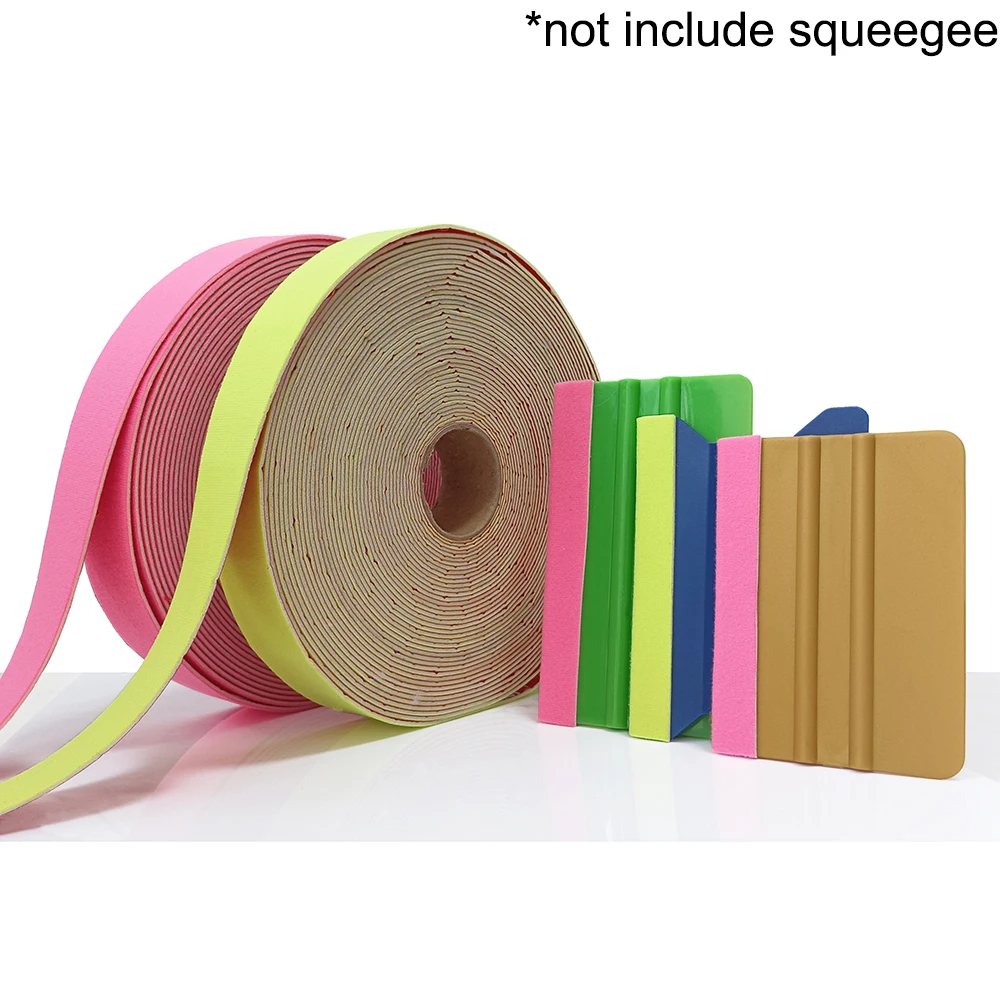 3cm*15m Soft Felt Cloth Edge for Vinyl Squeegee Car Wrap Window Tint Tool No Scratch Protect er Patch Self Adhesive Edge, car wrapping tools,automotive film tools