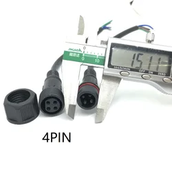 Waterproof Black Connector Cable Set (40cm) (4 PIN)