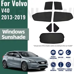 For Volvo V40 2013-2019 Magnetic Car Sunshade Shield Front Windshield Curtain Window Uv Protection Sun Shade Visor Blinds