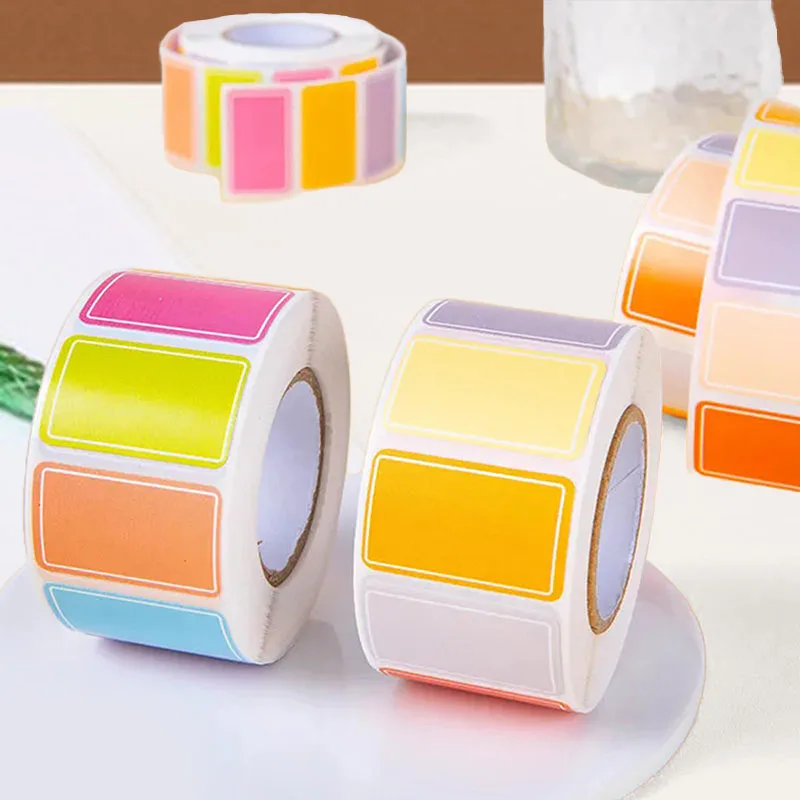 250PCS Removable Label Stickers, Self-Adhesive Food Storage Freezer Labels, Easy to Peel, Write On Refrigerator