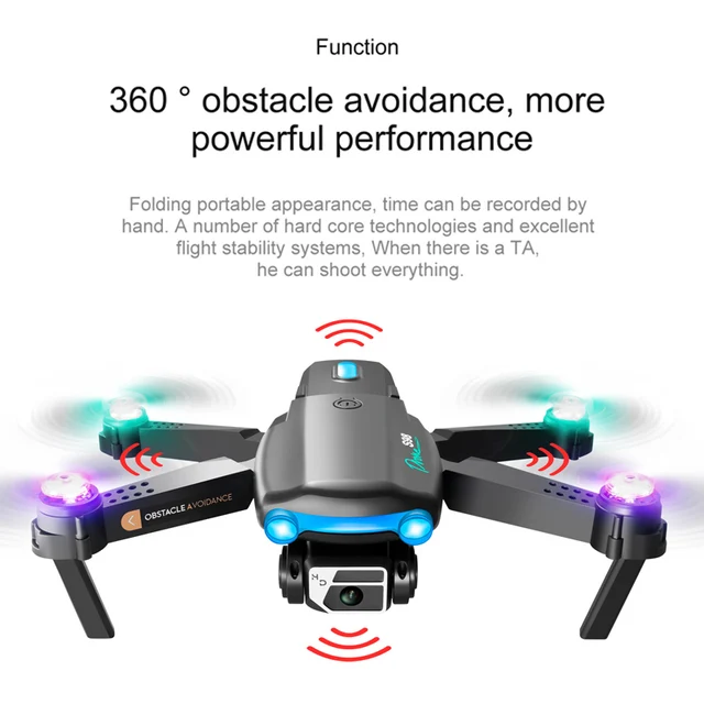 Mini Drone 4K Professional 8K HD Camera, Obstacle Avoidance Aerial Photography Brushless Folding Quadcopter Toys Gifts New 6