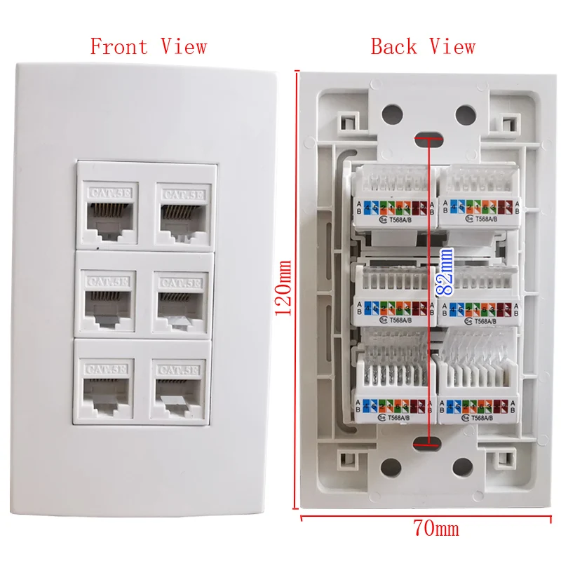 COC-7842372525001-Cable répartiteur Ethernet RJ45 Lan Socket