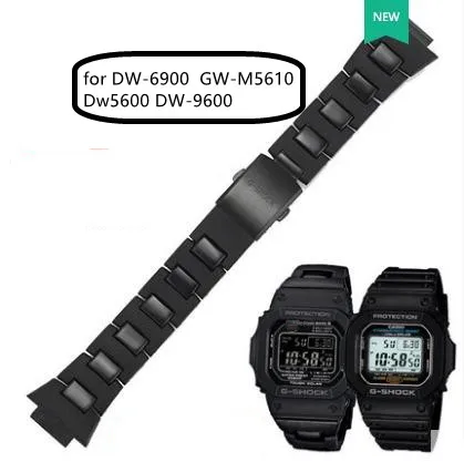 Watch Accessories Band for Casio G shock Dw5600 Plastic Steel Composite Watch Strap for DW 6900