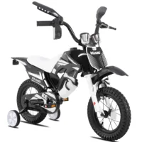 Vélo pour enfants de style motocross KEANO pour garçons et filles de 3 à 7 ans, vélos de 12 et 16 pouces avec roues d'apprentissage et plaque d'immatriculation 1