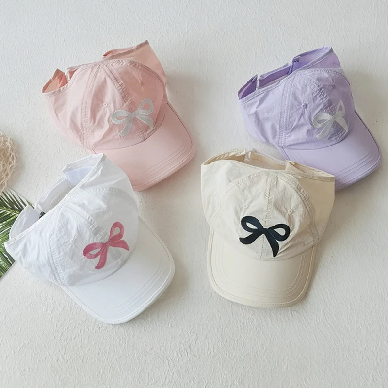 Girls Baseball Cap Summer Sunscreen Anti-UV Sun Hat Children Visor