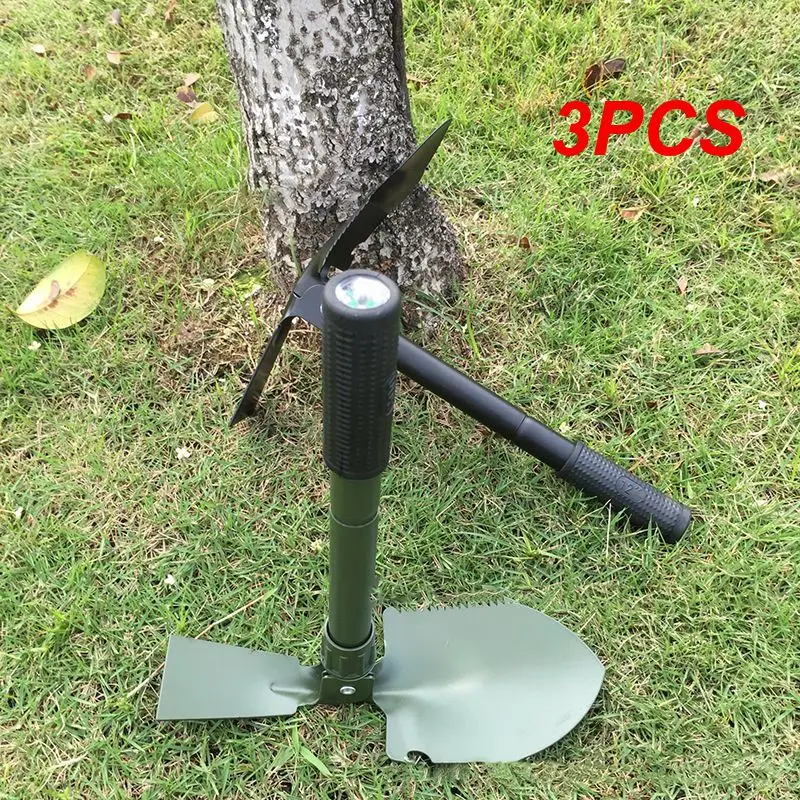 

3PCS Garden Camping Engineer Shovel Multifunctional Military Shovel Tactical Folding Shovel Outdoor Camping Spade Survival Tools