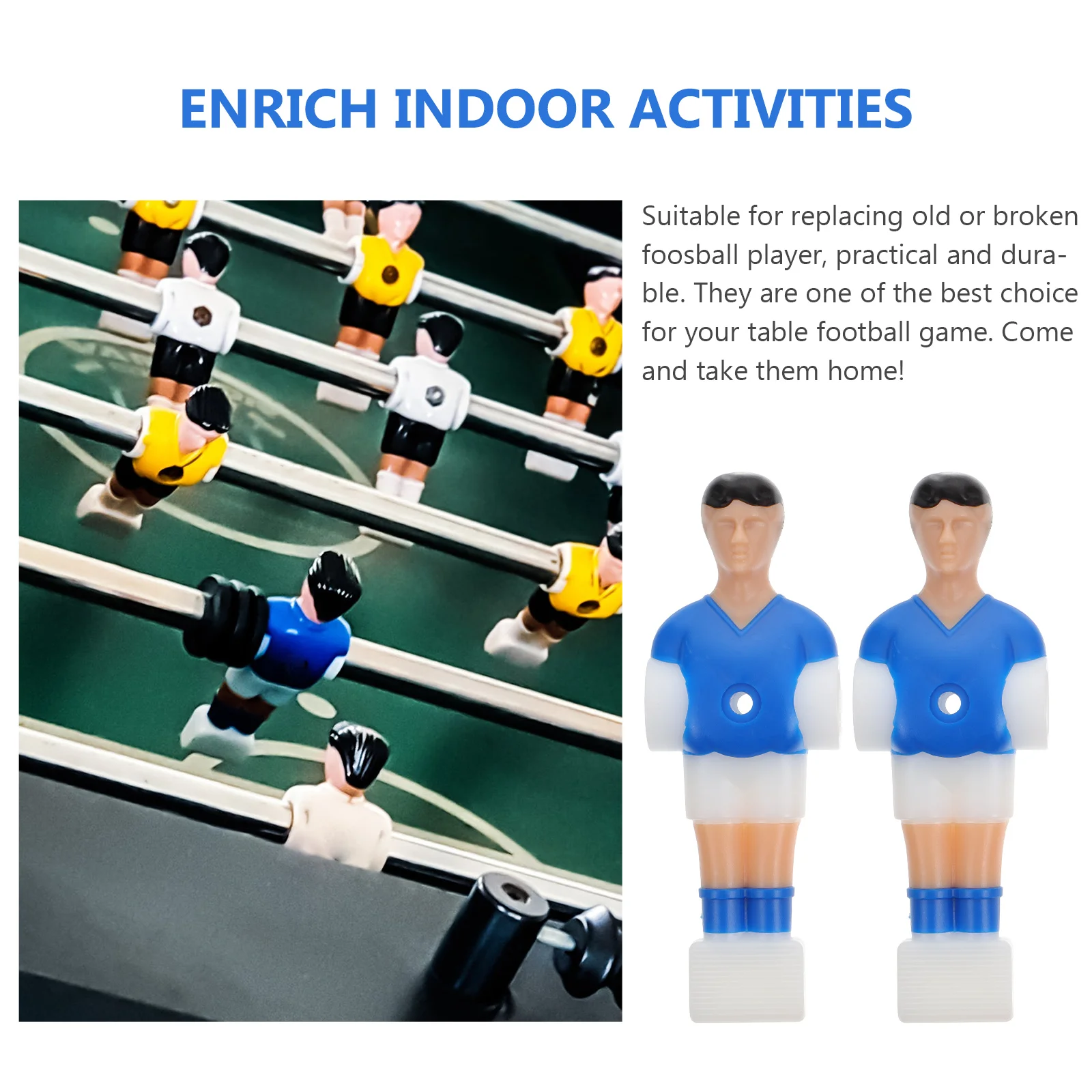 Football Player Dolls Plastic Figures Table Soccer Machine Accessories table football game tabletop soccer game