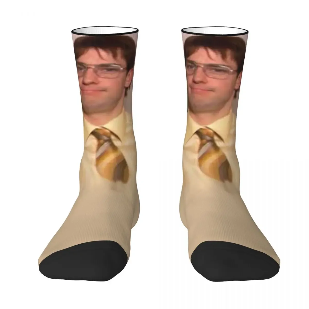 

Носки Jim Halpert Dwight Schrute, офисные носки Dunder Mifflin Jim Prank, всесезонные длинные носки для искусственных денег