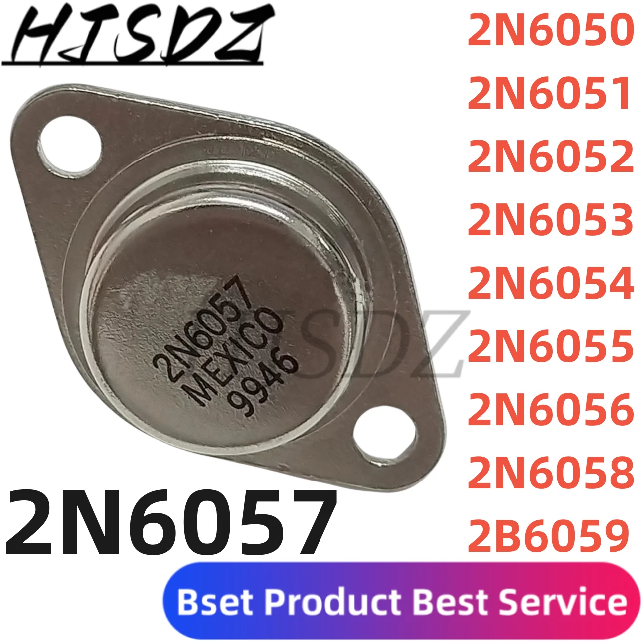 1 Unids/Lote 2N6050 2N6051 2N6052 2N6053 2N6054 2N6055 2N6056 2N6057 ...