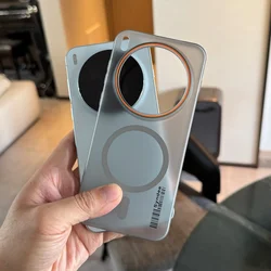 Sleek Ice Fog Matte Shockproof Magnetic Phone Case - Ultra - Thin Design for Vivo V70 (Grey)