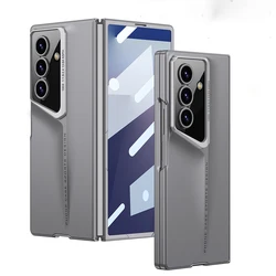 Matte Ultra Thin Blade Mecha PC Phone Case with Built - in Screen Protector and Shockproof Cover - Galaxy Z Fold7 (LengHui)