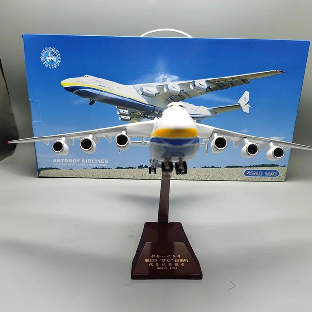 42CM 1/200 Scale For Antonov AN-225 Mriya Transport Aircraft Simulation Airplane Resin Plastic Replica Model Toy For Collection 6