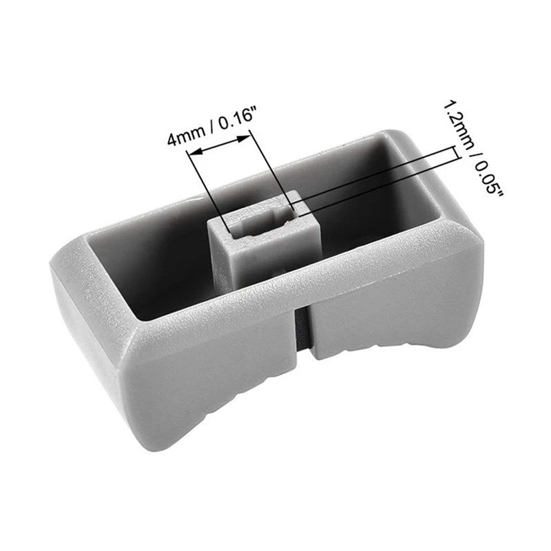 40Pcs 24Mmx11mmx10mm Console Mixer Slider Fader Knobs Replacement For Potentiometer Gray Knob Black Mark pot mixer fader equalizer knob cap rotary knob for dj controller