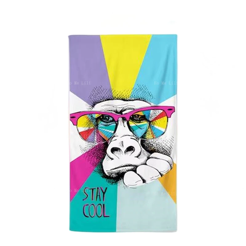 

Cool Gorilla Design Quick Drying Towel Suitable For Yoga Fitness Swimming And Other Places