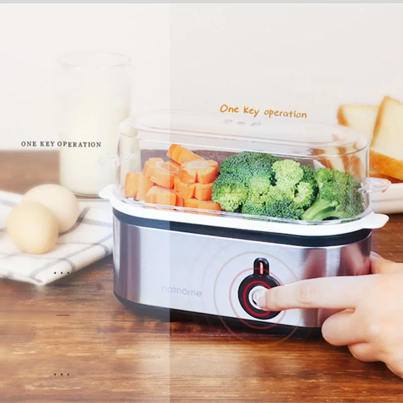 220V Multifunction Mini Egg Boiler Cooker Steamer Breakfast Maker Stainless Steel Food Processor Vaporera De Huevo Cooking Tools