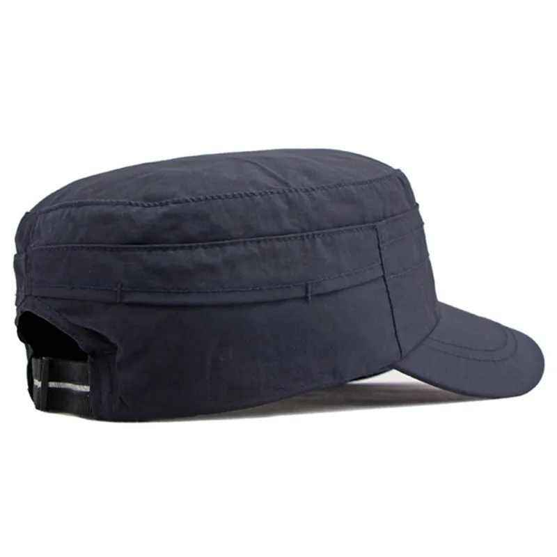 New Spring Summer Men's Cap Vintage Breathable Military Hats Sunscreen Flat Caps For Men Camping Fishing Cap Snapback