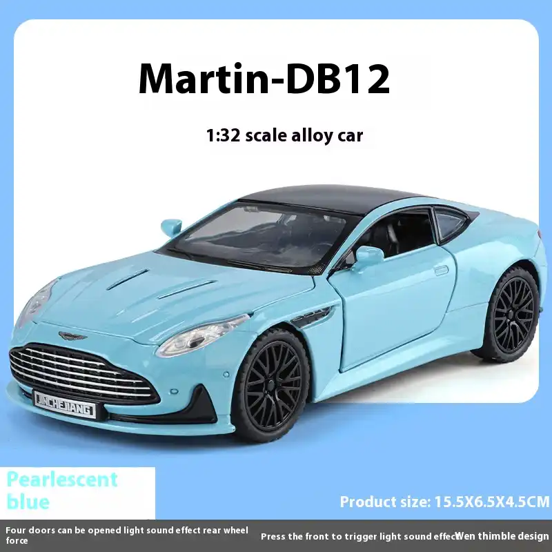 1:32 Aston Martin DB12 GT Super Sports Car Alloy Diecast Metal