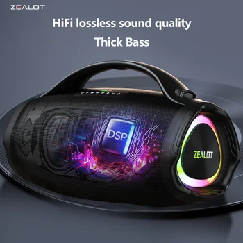 Zealot S98 160W Wireless speaker, Outdoor Portable Subwoofer Speaker, Hifi Sound quality,Dual Pairing, Fast Charging,36000mAh. 4