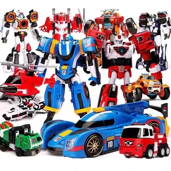 Tobot Galaxy Detectives Master V Ultimate LEON ROVER Combiner Robot Mecha Auto Aereo Action Figure ABS Trasformazione Modello Giocattoli