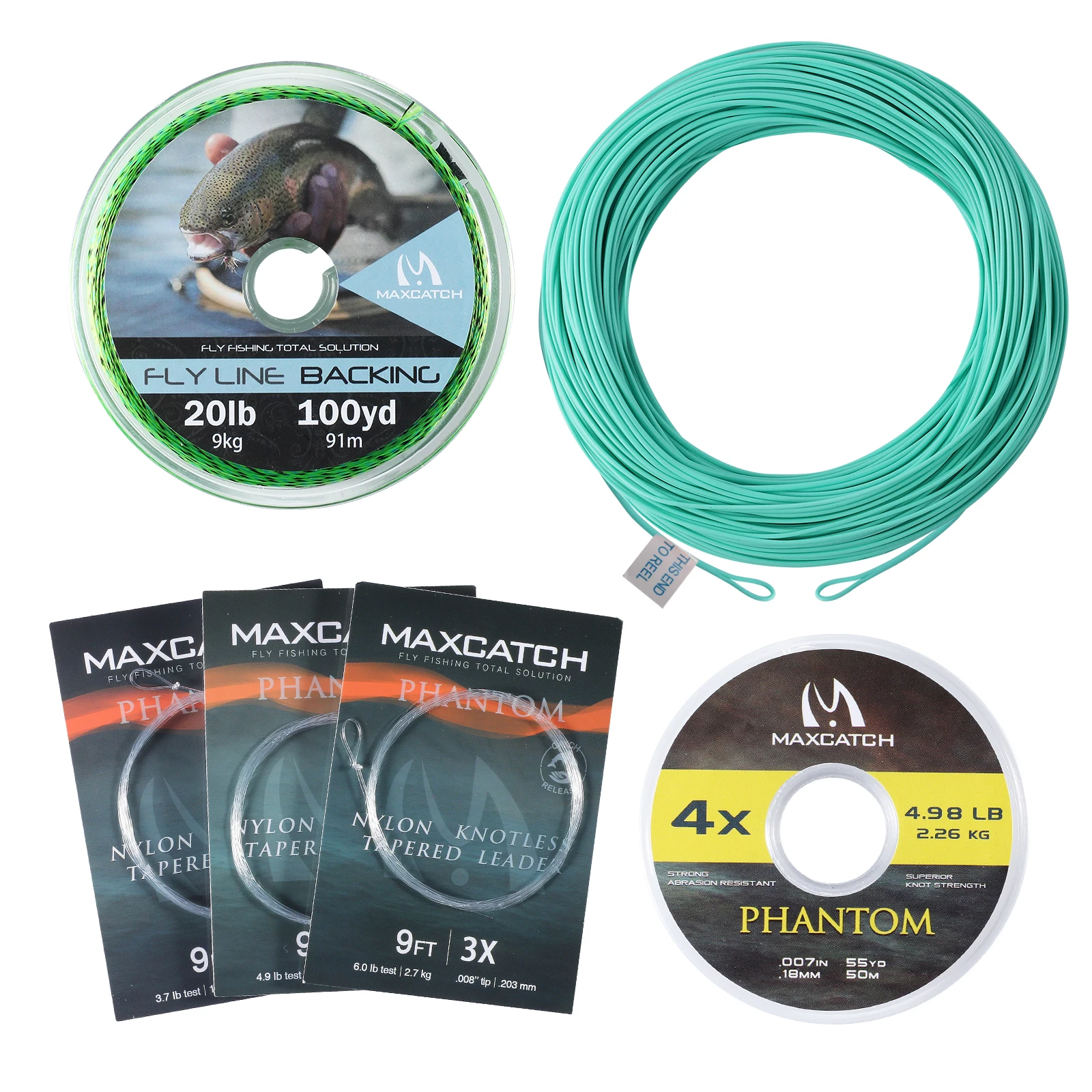 Premium Weight Forward Floating Fly Fishing Line with Dual Welded Loops - 100FT