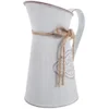 Home Decor Retro Tin Flower Pot Milk Can Vase Bud Metal Pitcher Decorate Small Decorative Jugs Grey Holder 2
