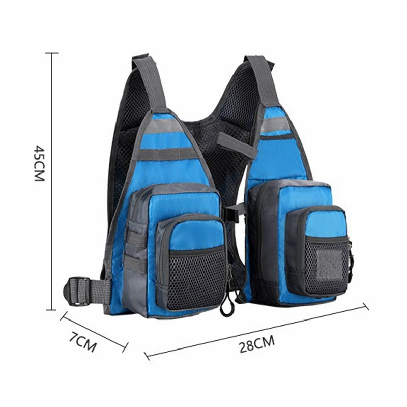 Description Picture 2 of itemOutdoor Fishing Vest Ultra Lightweight Fly Fishing Vest for Men and Women Portable Chest Pack One Size Fits Most