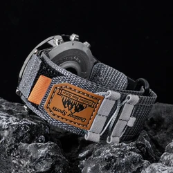 Premium 22mm Nylon Watch Strap Band Bracelet - 22mm (Gray)