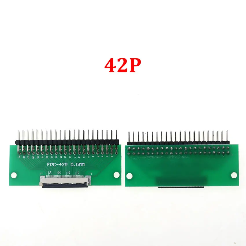 Versatile FPC/FFC Adapter Board with Double Row Straight Needle Connector – 0.5mm to 2.54mm Conversion, Multiple Pin Options Available