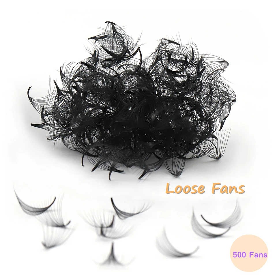 Aguud Premade Volume Lashes Base A Punta Ventaglio Sciolto Stelo Affilato Sottile Premade Ciglia Sciolte Estensioni Ciglia Finto Latte