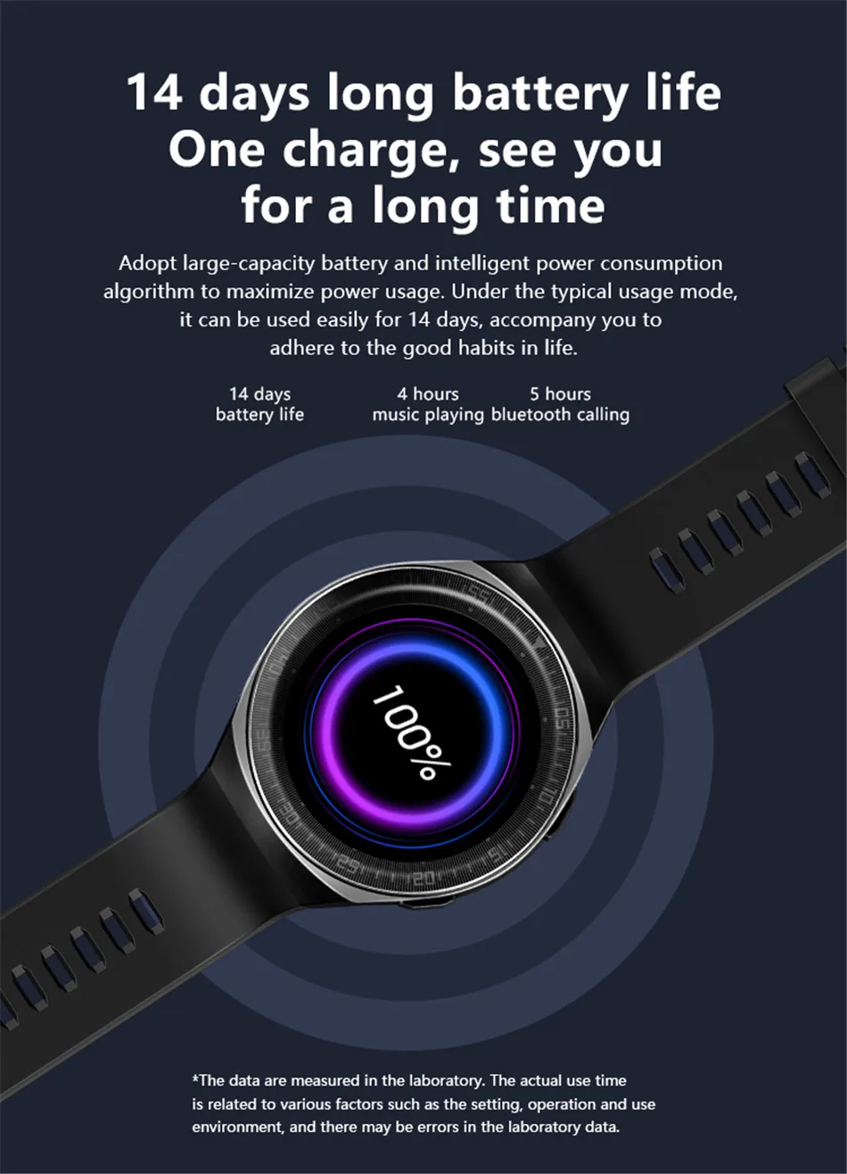 2022 New Bluetooth Call Smart Watch Men 8G ROM Full Touch Music Sport Fitness Watches IP67 Waterproof Heart Rate Smartwatch +Box