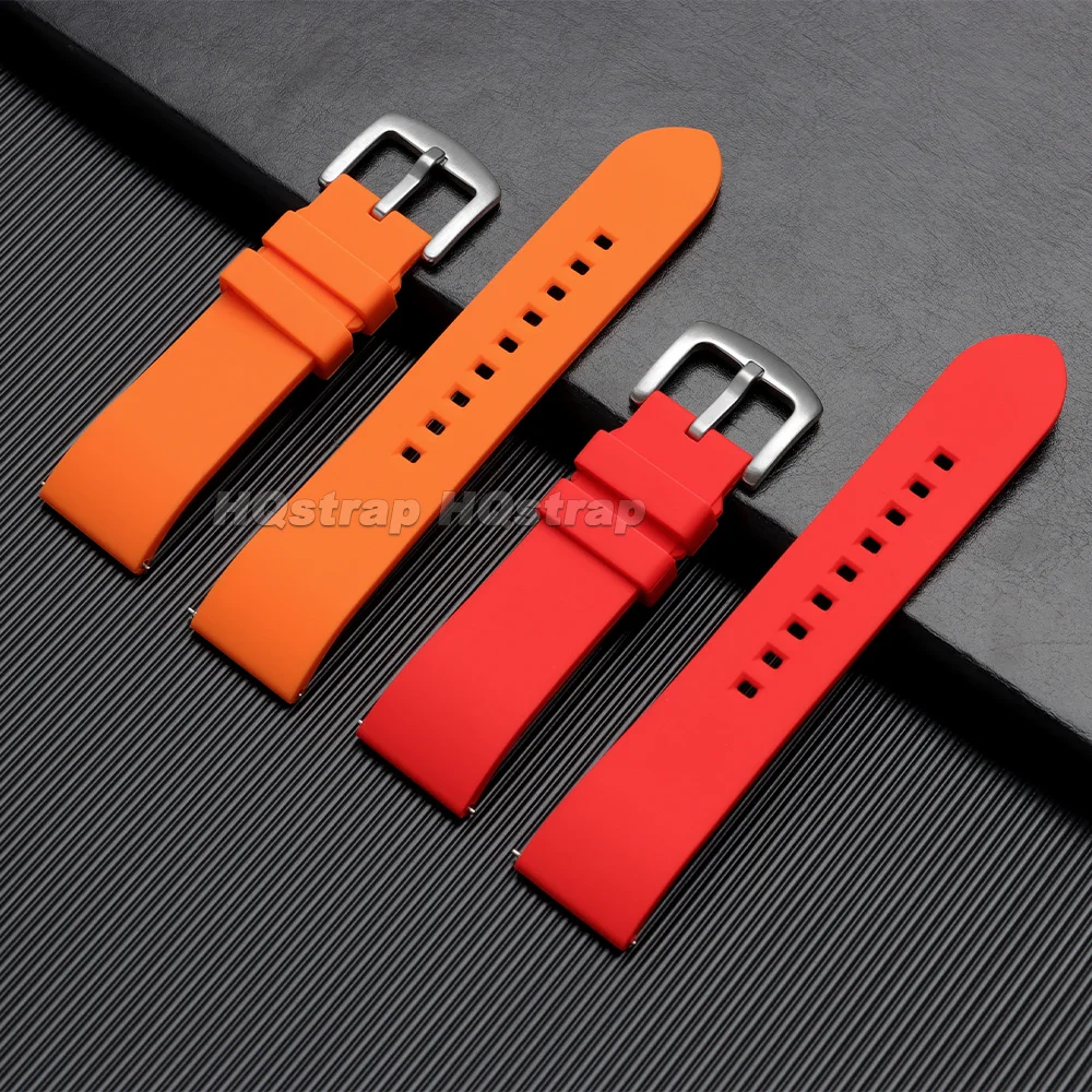 Versatile Waterproof Silicone Watch Strap - Quick Release, Soft, Unisex