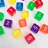 12PCS Transparent Dice 16MM Education Math Games For Kids Ideal Gift for Children Juegos De Mesa Familiares Divertidos 3