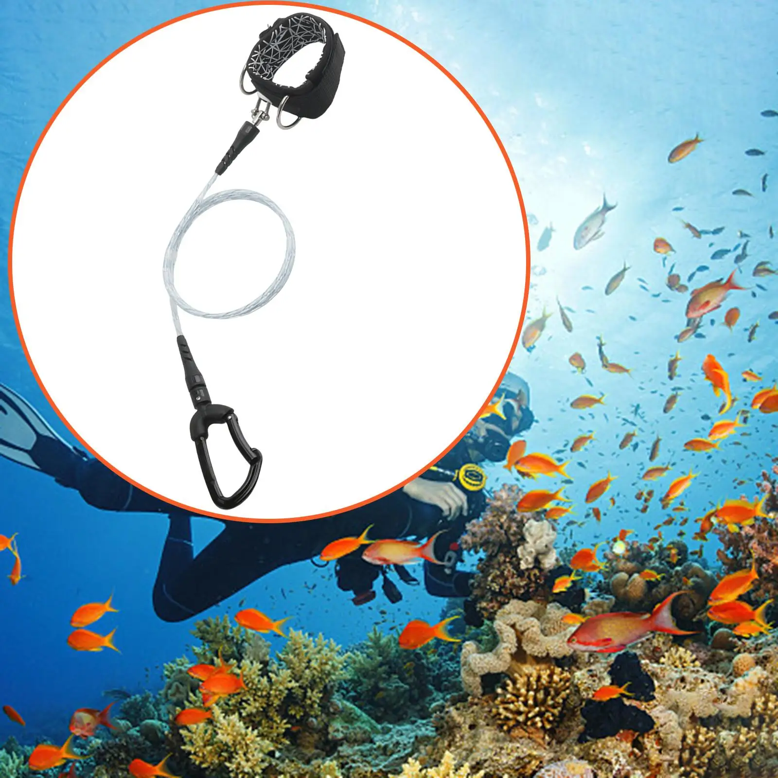 Freediving Lanyard Scuba Diving Lanyard For Scuba Diving Gear Accessories diving lanyard