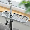Kitchen Faucet Sponge Holder Sink Adjustable Bathroom Organizer Over Faucet Hanging Faucet Drain Rack for Sink Storage Racks 1