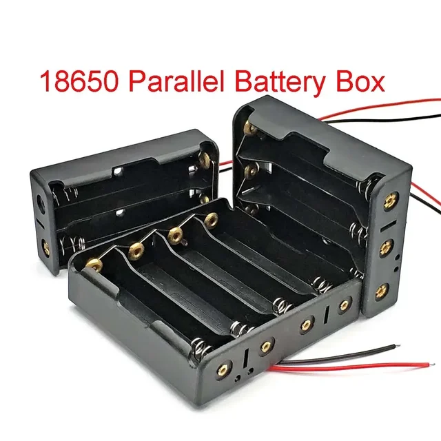 18650 boîtiers de batterie externe 1X 2X 3X 4X 18650 support de batterie boîte de rangement 1 2 3 4 18650 boîte de batterie parallèle 1